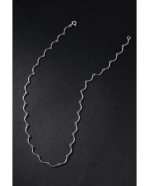 maslo Scallop Necklace - Black