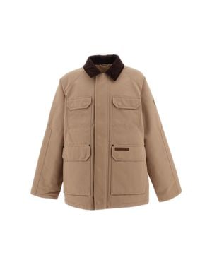 Canada Goose Sand Garrison Padded Corduroy Cotton Canvas Jacket - Natural