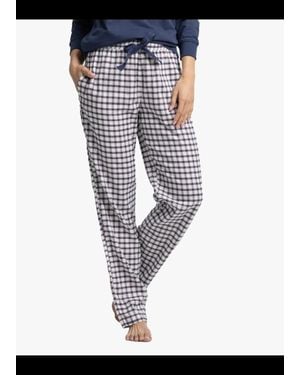 Southern Tide Silverleaf Plaid Lounge Pant - Blue