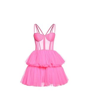 19:13 Dresscode Tulle Mini Dress - Pink