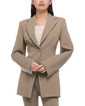 Helmut Lang Waisted Ponte Blazer - Natural