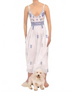 Gretchen Scott Fiesta Time Embroidered Midi Dress - Pink