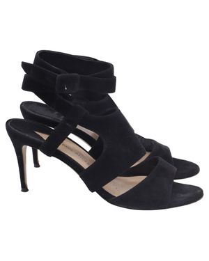 Paul Andrew Strappy Sandal Heels - Blue