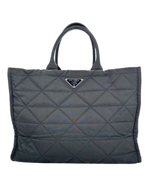 Prada Re-Nylon Quilted Tote Bag - Black