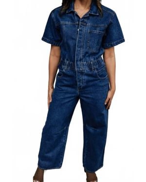 Bluivy Maya Denim Jumpsuit - Blue