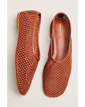 Reformation Britt Ballet Flats - Orange