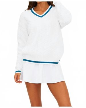 Beach Riot Montana Birdie Sweater Top - White