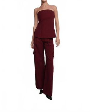 Parentesi Ayle Bustier Top - Red