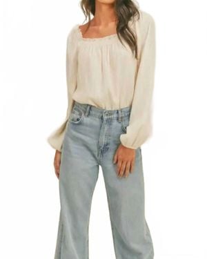 Lush Long Sleeves Bodysuit - Blue