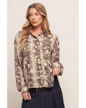 TRUEDAMES Urban Goddess Woven Top - Natural