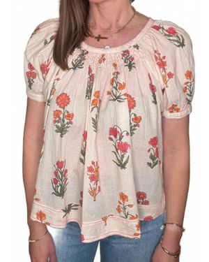 Ivy Jane Smocked Floral Top - Pink