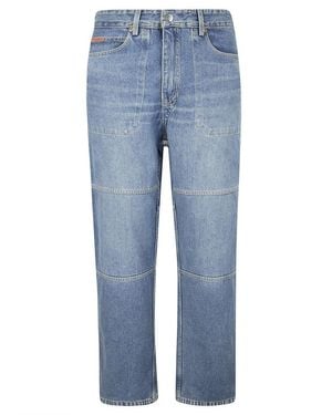 Martine Rose Straight Leg Jeans With Reversible Pockets - Blue