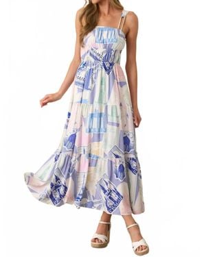 PROSPERINE® Adair Midi Dress - Blue