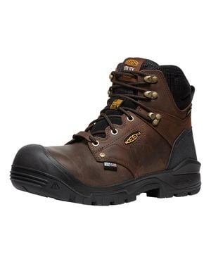 Keen Utility Independence 1026831 Carbon Toe Wp 6" Work Boot Gbnc1192 - Brown