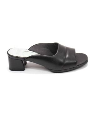 Camper Katie Heel Sandals - Black