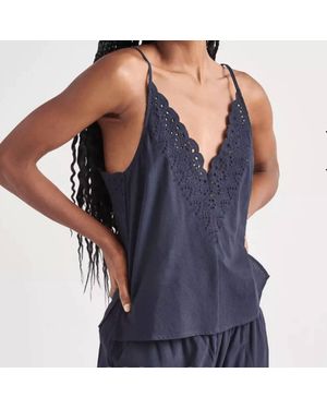 Splendid Taylor Eyelet Tank Top - Blue