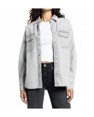 Thread & Supply Etta Button Down Shirt - Gray