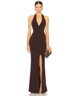 Nookie Illegal Halter Gown - Brown