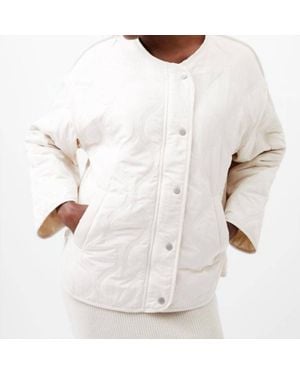 French Connection Aris Quilted Jacket - White