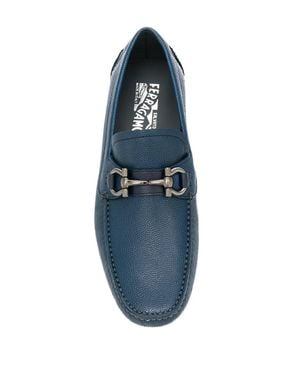 Ferragamo Ferragamo Gancio Horsebit Driving Shoes - Blue