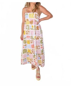 Keepsake Wildflower Hour Square Neck Maxi Dress - White