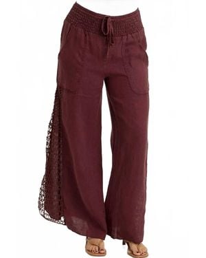 XCVI Garcia Pull On Drawstring Pants - Red