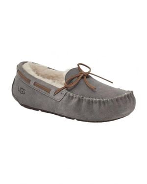 UGG Dakota Moccasin Slip-On Shoes - Gray