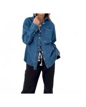 Kerri Rosenthal Mia Soul Brigade Long Sleeve Shirt - Blue