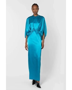 ROKSANDA Rani Silk Dress - Blue
