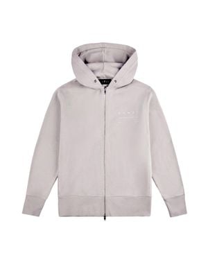 Hogan Refined Zip Hoodie Crafted - Gray