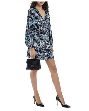 The Kooples Silk Firework Dress - Blue