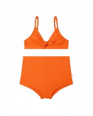 Seafolly Girl's Papillon Bikini Set - Orange