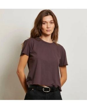 PERFECTWHITETEE Harley Boxy Crew Tee - Brown