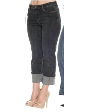 A.Z.I. Celine Cuffed Jeans - Black