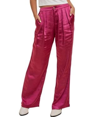 Wishlist Satin Pants - Red