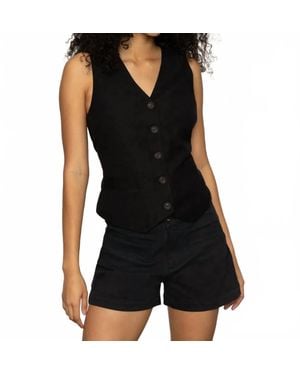 Sanctuary Relaxed Modern Vest - Black
