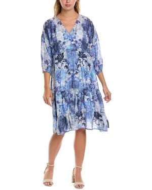 Johnny Was Gypsum Dress (Slip) - Blue