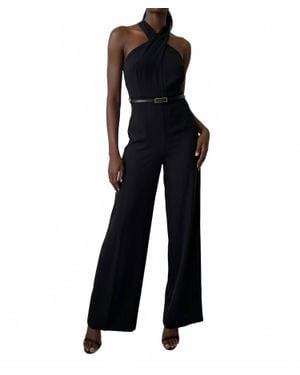 AAKAA Aurora Halter Jumpsuit - Black