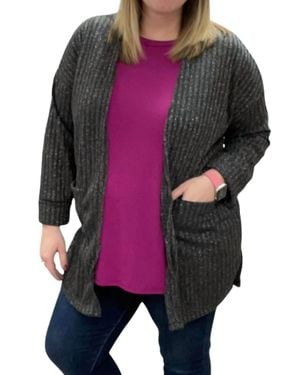Honeyme Sparkle Cardigan - Black