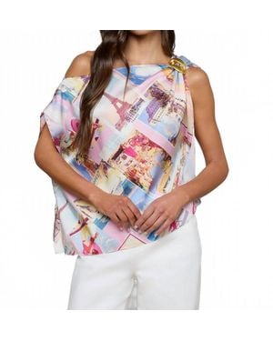 L'Agence Driselle Scarf Top - Pink