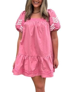 Strut & Bolt Rose Mosaic Mini Dress - Pink