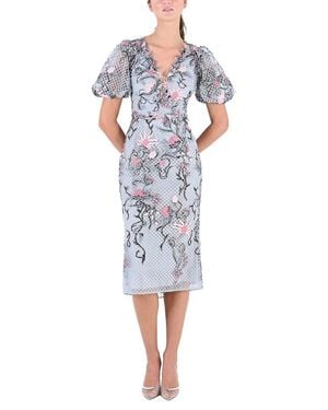 Marchesa Midi Dress - Blue