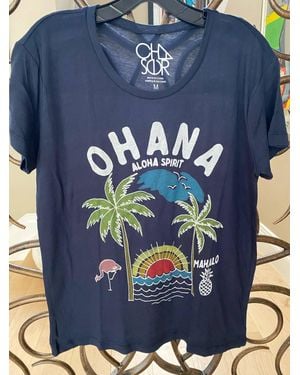 Chaser Brand Bella Jersey Short Sleeve Top - Blue