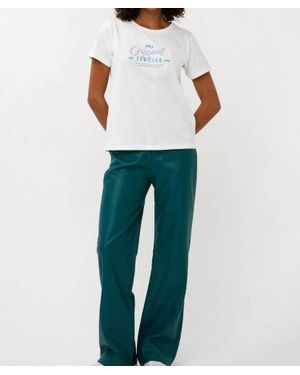 EsQualo Wide Leg Pants - White