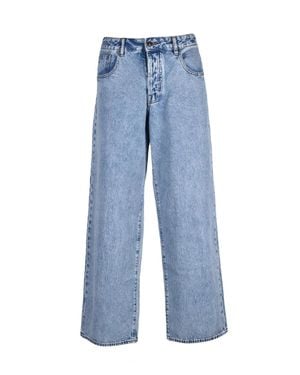 ARMANI EXCHANGE Baggy High-Waist Jeans - Blue