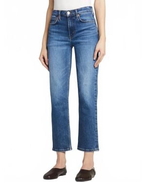 RE/DONE 70S Mid Rise Stove Pipe Jeans - Blue