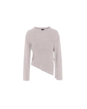 Bitte Kai Rand Heather Knit Asymmetrical Blouse - Pink