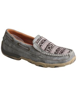 Twisted X Slip On Driving Moccasins - Gray