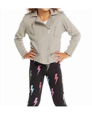 Chaser Brand Girls Moto Jacket - Gray