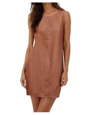 Naked Zebra Mattie Mini Dress - Brown